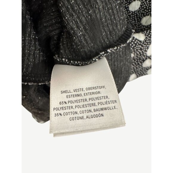 Anthropologie Maeve Black and White Polka Dot Jaquard Tank, Sz Large - Picture 5 of 7